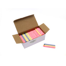 Carton size: 0.8*8cm 4color on box Spiral Candles For Party Used  exported to Indonesia